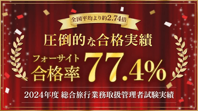 ふぉおーサイト旅行業務取扱管理者講座の合格実績
